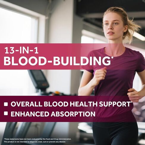 Doctor's Recipes Iron Supplement for Women & Men, Iron 65 mg with Vitamin C, D3, B6, B12, Folate, Beet Root, Pumpkin Seeds, for Energy & Red Blood Cell Support, 90 Tablets in Saudi Arabia
