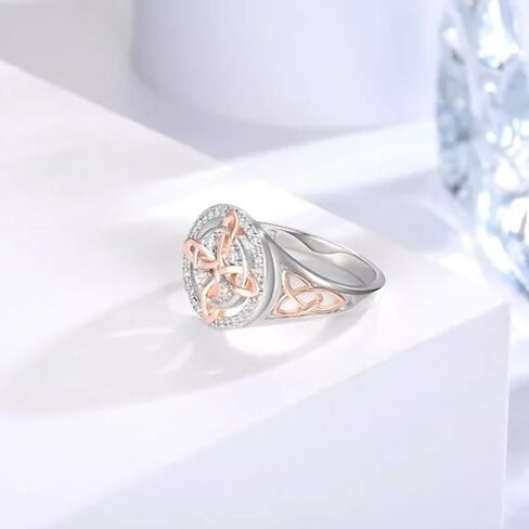 Witches Protection Knot Ring For Women, Protect Your Loved Ones Witch’s Return-Knot Band Cubic Zirconia Rings Gift Jewelry in Saudi Arabia