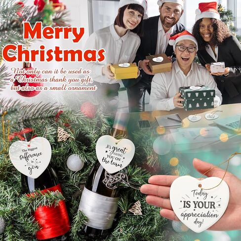 10 Pcs Christian Christmas Ornaments Bulk Bible Verse Ceramic Ornament Inspirational Quotes Religious Ornaments Xmas Church Home Decor Christian Ornaments for Christmas Tree Women Men in Kuwait