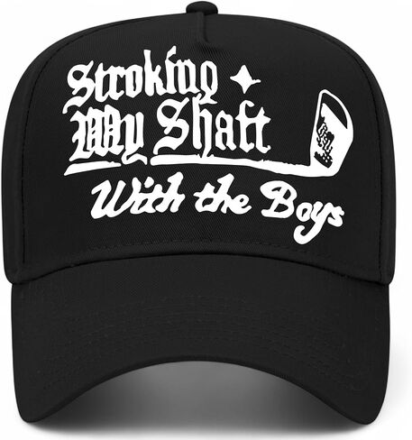 Stroking My Shaft with The Boys Golf Hat | Premium Adjustable Snapback Baseball Vintage Trucker Hats for Men & Women in Kuwait