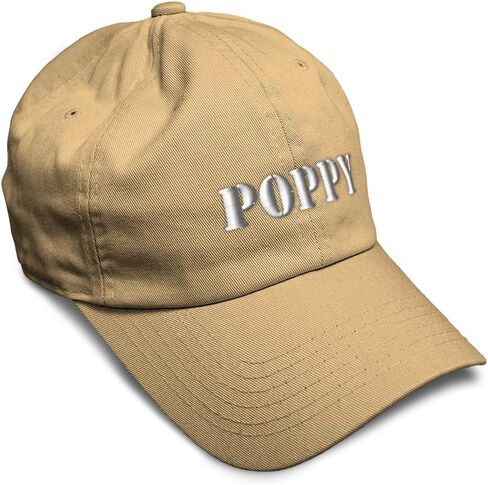 Soft Baseball Hat Embroidered Dad Hat Poppy Father Padre Dad Daddy Papa Pop Men & Ladies Baseball Cap in Kuwait