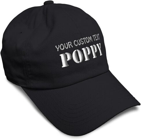 Soft Baseball Hat Embroidered Dad Hat Poppy Father Padre Dad Daddy Papa Pop Men & Ladies Baseball Cap in Kuwait