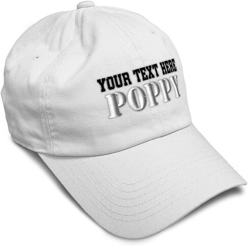 Soft Baseball Hat Embroidered Dad Hat Poppy Father Padre Dad Daddy Papa Pop Men & Ladies Baseball Cap in Kuwait