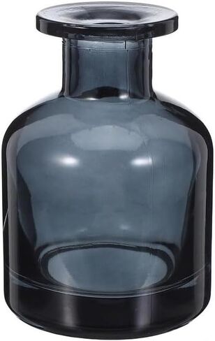 Glass Diffuser Bottles Empty Refillable Glass Container Jar 150ml / 5oz Fragrance Accessories DIY Replacement Diffuser Sticks Sets for Essential Oils Reed Sticks Crafts Spa Home Decoration (Black) in Saudi Arabia