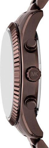 Michael Kors Men's Lexington Chronograph Brown Stainless Steel Bracelet Watch (Model: MK9224) in Kuwait