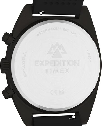 Timex Men's Expedition Capstone Chronograph 41mm Watch - Black Two- Piece Black Dial Gunmetal Case in Kuwait