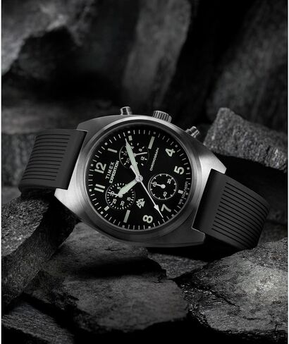 Timex Men's Expedition Capstone Chronograph 41mm Watch - Black Two- Piece Black Dial Gunmetal Case in Kuwait