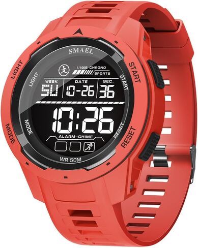 KXAITO Men's Watches Sports Outdoor Waterproof Military Watch Date Multi Function Tactics LED 46mm Face Alarm Stopwatch for Men 8105 in Kuwait