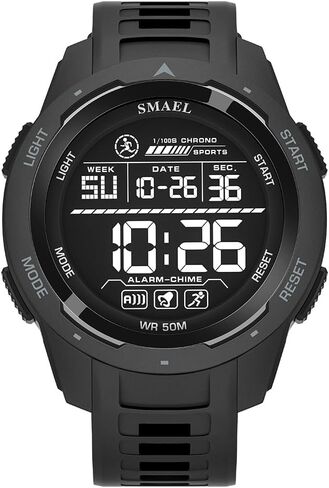 KXAITO Men's Watches Sports Outdoor Waterproof Military Watch Date Multi Function Tactics LED 46mm Face Alarm Stopwatch for Men 8105 in Kuwait