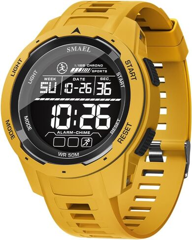 KXAITO Men's Watches Sports Outdoor Waterproof Military Watch Date Multi Function Tactics LED 46mm Face Alarm Stopwatch for Men 8105 in Kuwait