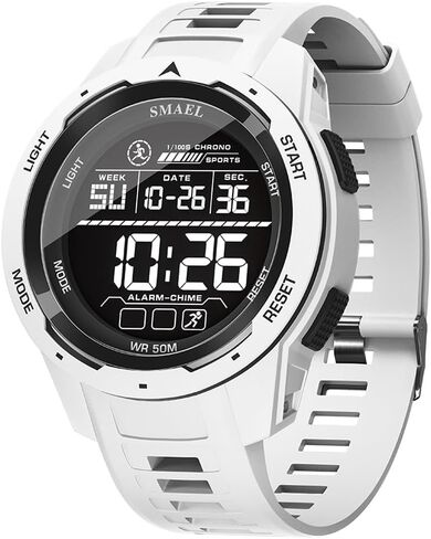 KXAITO Men's Watches Sports Outdoor Waterproof Military Watch Date Multi Function Tactics LED 46mm Face Alarm Stopwatch for Men 8105 in Kuwait