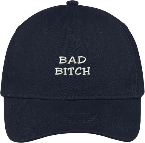 Trendy Apparel Shop Bad Bitch Embroidered 100% Quality Brushed Cotton Baseball Cap in Kuwait