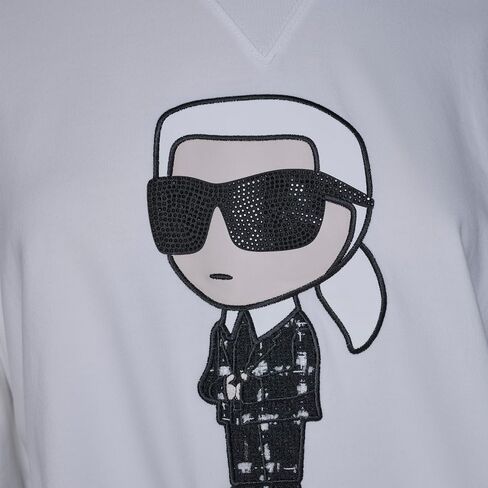 KARL LAGERFELD Women's Karl Logo French Terry Logo Sweatshirt in Kuwait