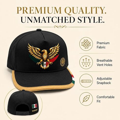 JAMA Mexico Golden Eagle Cap, Unisex | Limited Edition, Breathable, Lightweight, Football Fan Cap 2026 in Kuwait