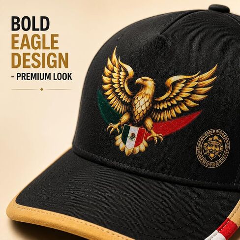 JAMA Mexico Golden Eagle Cap, Unisex | Limited Edition, Breathable, Lightweight, Football Fan Cap 2026 in Kuwait