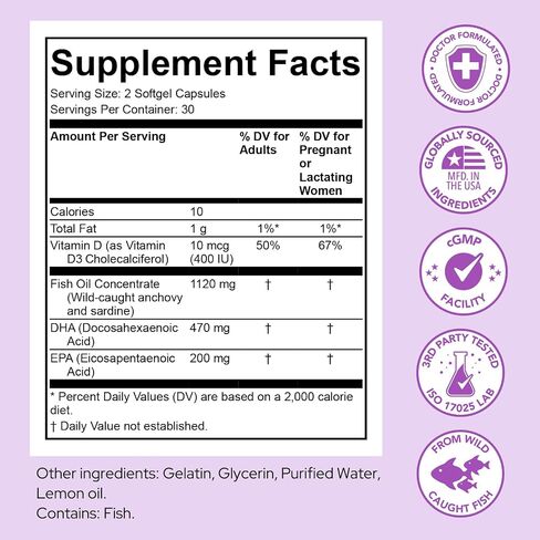 Premom Prenatal Vitamins for Women Capsules & Prenatal DHA Mini Softgels Bundle, Womens Prenatal Multivitamin & Mineral Supplement, Triglyceride Omega 3 Fish Oil, Fertility & Baby Brain Support* in Saudi Arabia