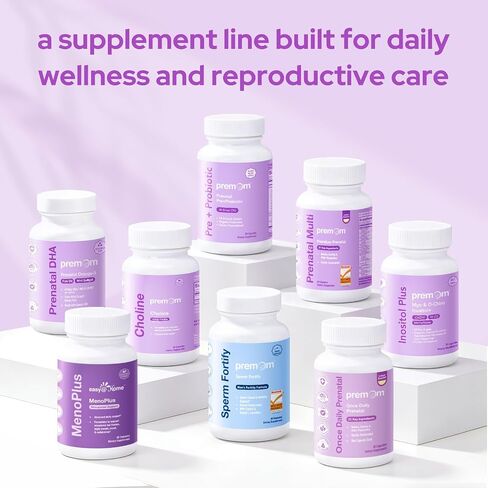 Premom Prenatal Vitamins for Women Capsules & Prenatal DHA Mini Softgels Bundle, Womens Prenatal Multivitamin & Mineral Supplement, Triglyceride Omega 3 Fish Oil, Fertility & Baby Brain Support* in Saudi Arabia