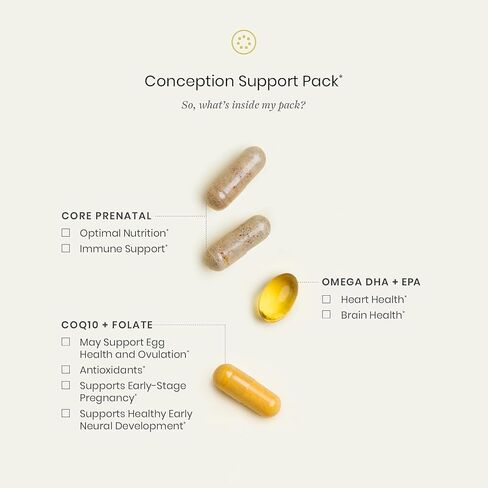 Perelel Conception Support & Men's Multi Support Bundle, Prenatal Multivitamin for Fertility Wellness & Daily Multivitamin for Men's Wellness, 60 Daily Pill Packs in Saudi Arabia