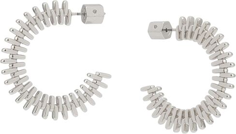 AllSaints Women's Zipper Hoop Earrings in Kuwait