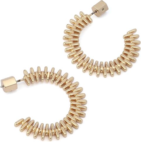 AllSaints Women's Zipper Hoop Earrings in Saudi Arabia