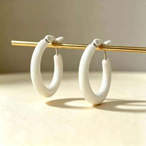 Colorful Round Hoop Earrings for Women 80s 90s Classic Small Hoop Earrings Retro Neon Candy-Colored Circle Dangle Earrings Jewelry for Party Birthday Gift in Saudi Arabia
