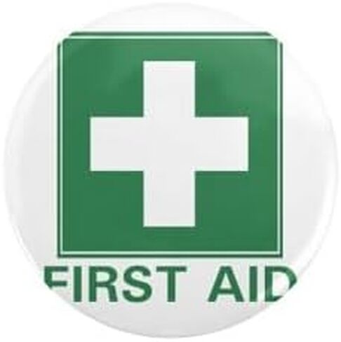 CafePress First Aid 1" Round Mini Button Pin in Kuwait