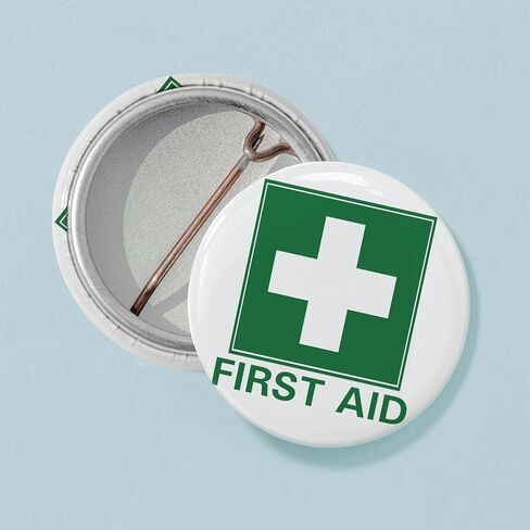 CafePress First Aid 1" Round Mini Button Pin in Kuwait