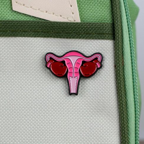 Cute Pink Uterus Anatomy OBGYN Reproductive Awareness Enamel Pin, Women’s Health Gynecology Pin Brooch, Reproductive Health Brooch Badge, Feminist Anatomy Lapel Badges, Funny Medical Gift For Nurse Gynecologist, Healthcare Advocacy Accessory in Kuwait