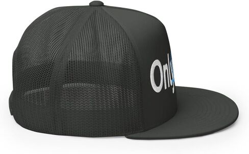 NX Only Brisket Embroidered Flat Bill Trucker Hat High Crown Adjustable Cap in Kuwait