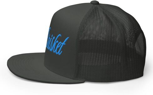 NX Only Brisket Embroidered Flat Bill Trucker Hat High Crown Adjustable Cap in Kuwait