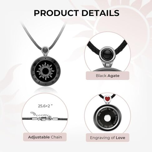 TOTWOO Smart Touch Bracelet & Necklace Set: Long Distance Touch Jewelry for Couples, Stylish Smart Set with Adjustable Rope – Modern Stacking Gift for Women & Men in Saudi Arabia