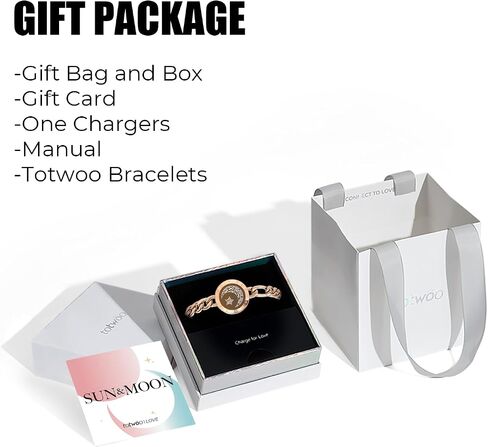 TOTWOO Smart Touch Bracelet & Necklace Set: Long Distance Touch Jewelry for Couples, Stylish Smart Set with Adjustable Rope – Modern Stacking Gift for Women & Men in Saudi Arabia