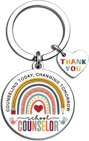 School Counselor Gifts for Women Men Thank You Appreciation Gifts for Counselors School Administrator Gift Ideas Guidance Counselor Keychain Unique Birthday Christmas Gift for Teacher in Kuwait