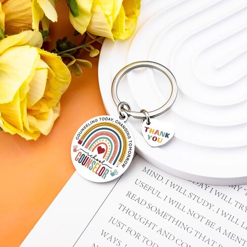 School Counselor Gifts for Women Men Thank You Appreciation Gifts for Counselors School Administrator Gift Ideas Guidance Counselor Keychain Unique Birthday Christmas Gift for Teacher in Kuwait