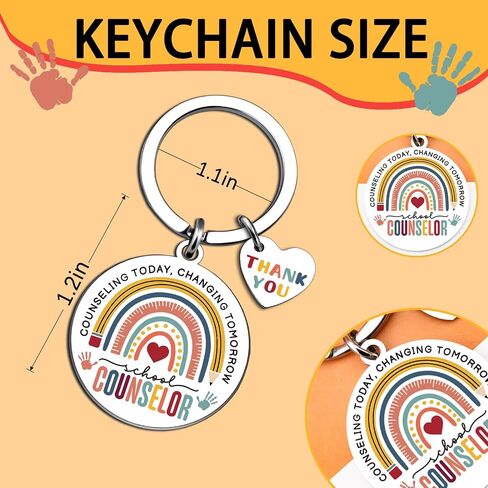 School Counselor Gifts for Women Men Thank You Appreciation Gifts for Counselors School Administrator Gift Ideas Guidance Counselor Keychain Unique Birthday Christmas Gift for Teacher in Kuwait