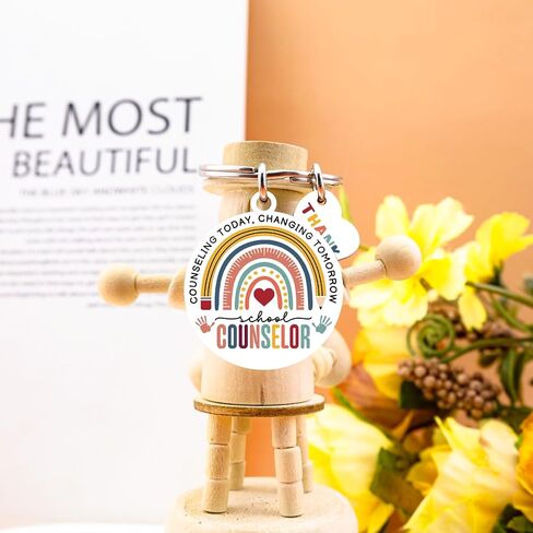 School Counselor Gifts for Women Men Thank You Appreciation Gifts for Counselors School Administrator Gift Ideas Guidance Counselor Keychain Unique Birthday Christmas Gift for Teacher in Kuwait