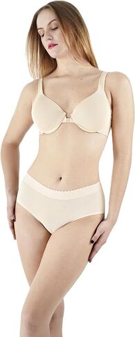 Wonderbum Brief Panties with Pre-shaped Booty Padding Seamless Butt Enhancing Shapewear, Lightweight, Natural, Nude, X-Large in Saudi Arabia