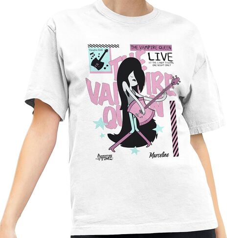 Adventure Time Marceline Vampire Queen Live at The Candy Tavern Men's and Women's Short Sleeve T-Shirt in Saudi Arabia