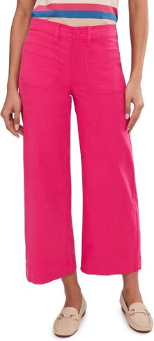 Liverpool Los Angeles 27" Crop Wide Leg Pants with Patch Pockets in Kuwait