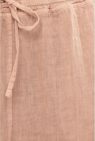 Elliott Lauren Women's At Ease - Elastic Waist Drawstring Crop Linen Pant with Patch Pockets in Saudi Arabia