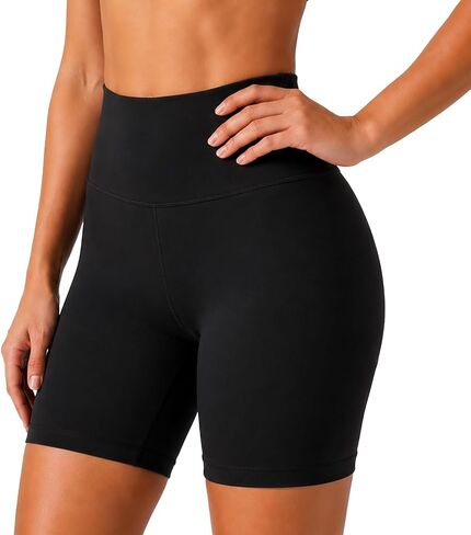 Women's Tummy Control Biker Shorts, High Waisted Stretchy Yoga Spandex Workout Shorts Runs Large in Saudi Arabia