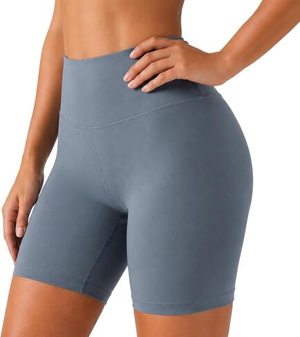 Women's Tummy Control Biker Shorts, High Waisted Stretchy Yoga Spandex Workout Shorts Runs Large in Kuwait