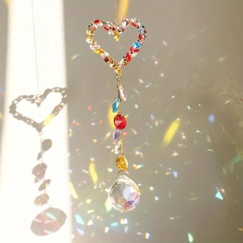 3 PCS Crystal Rainbow Suncatcher with Rhinestones Star Ornament,Sun Catcher Crystals Light Catcher Glass Ball Prisms Pendant Decor Hanging for Window in Kuwait