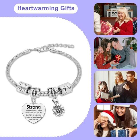 Inspirational Bracelets for Women Stainless Steel Bracelet Inspirational Gift for Friends Motivational Bracelets for Women Friends Sister Motivational Positive Quotes Bracelet Christmas Birthday Gift in Saudi Arabia