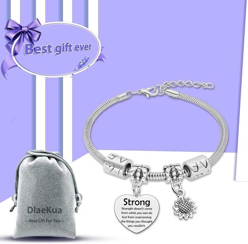 Inspirational Bracelets for Women Stainless Steel Bracelet Inspirational Gift for Friends Motivational Bracelets for Women Friends Sister Motivational Positive Quotes Bracelet Christmas Birthday Gift in Saudi Arabia