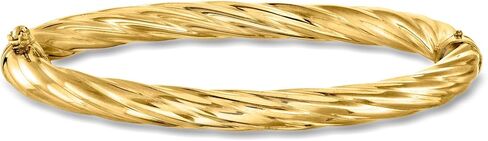 Ross-Simons Italian 6mm 18kt Gold Over Sterling Twisted Bangle Bracelet in Saudi Arabia