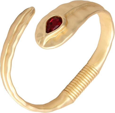 Gold/Silver Chunky Bangle Bracelet for Women Vintage Hammered Unique Spring Tension Hook Wrists Bangles Fashion Statement Cuff Bracelets Jewelry Christmas Gift in Kuwait