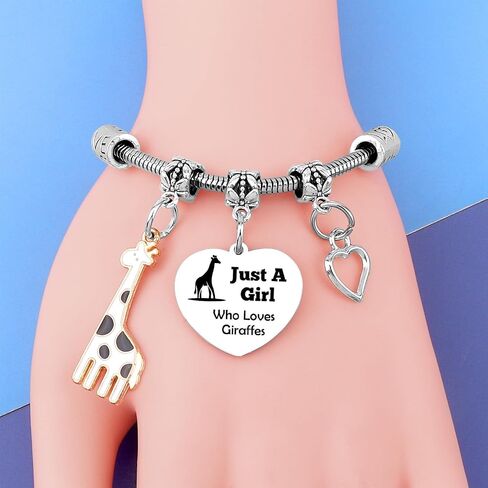 Giraffes Gifts for Women Animal Lovers Stainless Steel Bracelet Giraffes Themed Gifts for Women Adults Giraffe Themed Gift for Friends Sister Daughter Animal Lovers Gift Christmas Birthday Valentine in Saudi Arabia