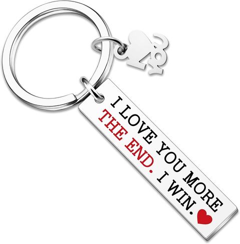I Love You More The End I Win I Love You Gifts For Him Her Couple Keychain For Boyfriend I Loves You Keychain For Boyfriend Girlfriend Husband Wife Keychain Gifts For Him Her in Saudi Arabia