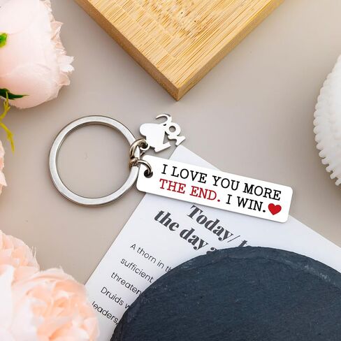 I Love You More The End I Win I Love You Gifts For Him Her Couple Keychain For Boyfriend I Loves You Keychain For Boyfriend Girlfriend Husband Wife Keychain Gifts For Him Her in Saudi Arabia